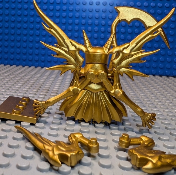 Batman- Gold Hellbat Minifigure Arkham Asylum Action Figure Building Block Toy - Picture 5 of 5